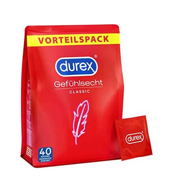 Durex Real Feel Classic Delicate Kondome 40er Pack Sex Shop